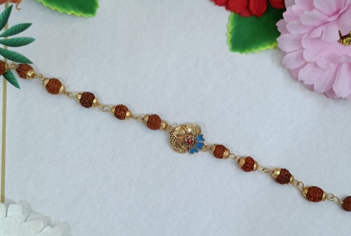 Divine Ganesha Rudraksha Rakhi